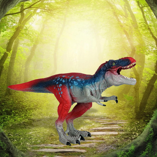 Juguete De Dinosaurio Tiranosaurio Rex Juguetes Rojo Azul