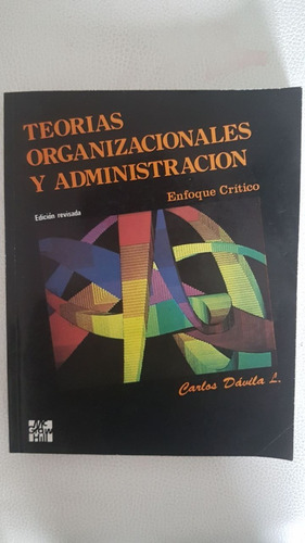 Libro Teorías Organizacionales Y Administracion 