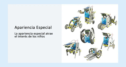 Juego Para Armar Solar Kit 13 En 1 - Robots