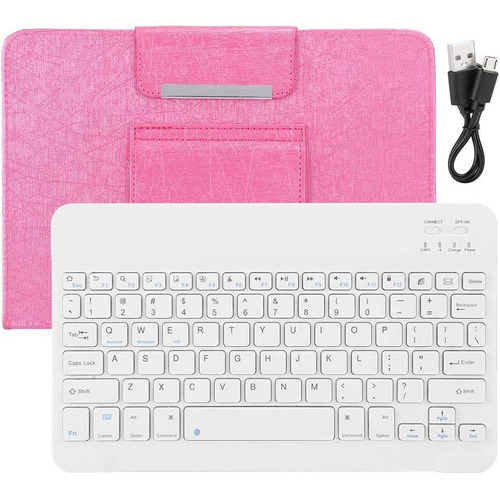 Funda Con Teclado Por Bluetooth Para Tablet Universal 10 