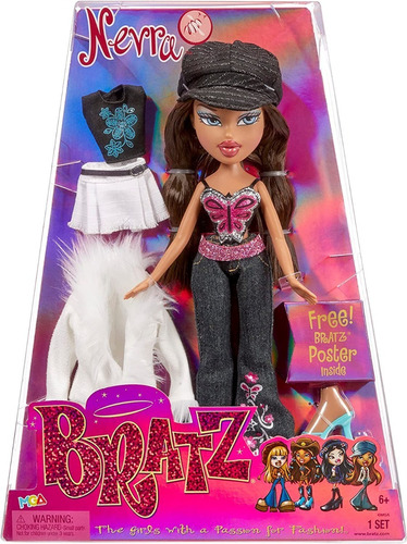 Bratz Nevra Muñeca Articulada Fashion Moda + Acces Coleccion