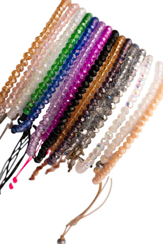 Pulsera De Cristal Artesanal Envio Gratis Con 4 Unidades 