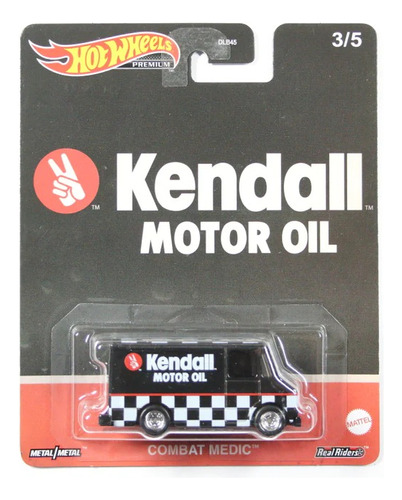 Hot Wheels Premium Combat Medic Kendall Motor Oil Van Dlb45