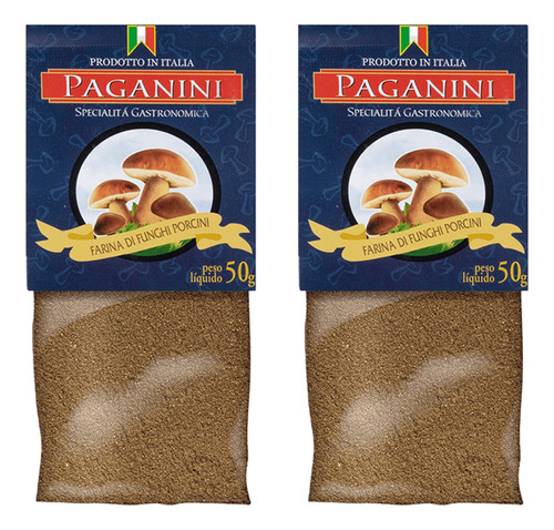 2x Funghi Italiano Porcini Paganini Em Pó 50g