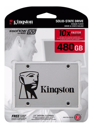 Unidad Sólida Ssd Kingston 480gb Sata 3 2.5  Uv400