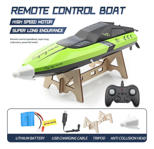 Aa Aa Barco Rc Barco De Carreras Electrónico De Alta Verde