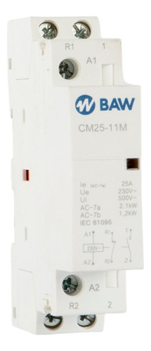 Contactor Modular Monofasico No+nc 1 Módulo Baw 25a 220v