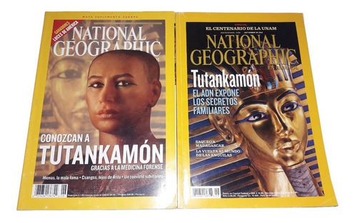 National Geographic - Lote X 2 Revistas: Egipto / Tutankamon