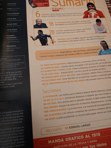 El Kun Agüero Pack X 2 En La Tapa De Revistas El Gráfico (Usado)