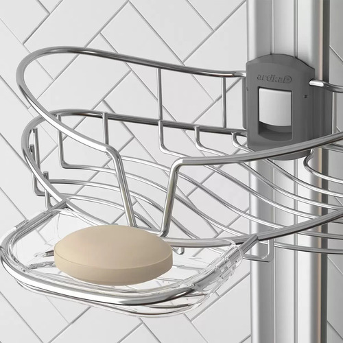 Estante Organizador Ducha Regadera Inoxidable Jabonera Ajust