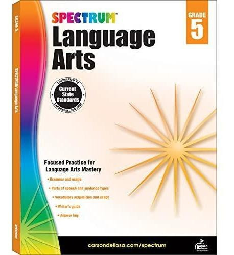 Spectrum 5th Grade Language Arts Workbook, Grammar, Vocabula