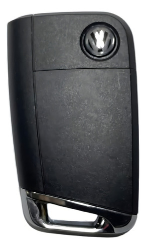 Carcaça Controle Chave Canivete Vw Golf/virtus Mk7 - 3 Botões, Abs Premium, Com Lâmina E Emblema