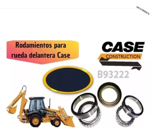 Kit De Rodamientos Para Rueda Delantera Case 580 Súper E