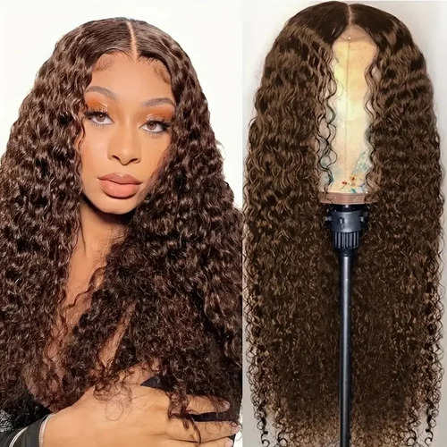 Wine Red - 16 Inches - Fashionable Front Lace Small Curly