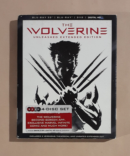 Wolverine Inmortal Unleashed Blu-ray 3d + 2d + Dvd Original