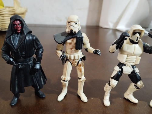 Figuras De Acción Star Wars Lote 5 Pzas Trooper Darth Vader (Usado)