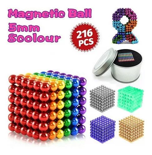 CUBO MAGNETICO IMA NEODIMIO P PRATEADO 216 ESFERAS