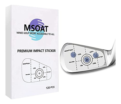 Msoat Golf Club Impact Tape Labels 120 Pcs Para Irons Club P