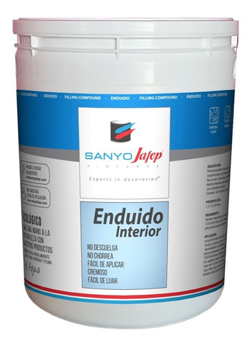 Enduido Interior 1lt Sanyo Jafep 25% 2da Envío Gratis Caba