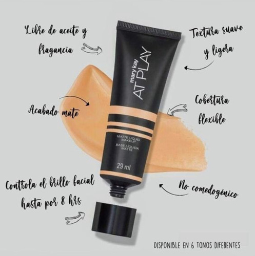 Base De Maquillaje Liquido Mate At Play Mary Kay