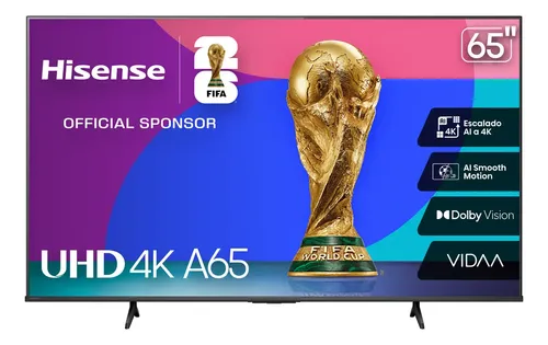 Hisense Smart TV Pantalla 65 Pulgadas LED 65A65NV Vidaa