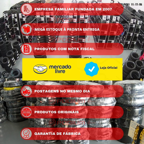 Pneu 120/80-16 Tras Moto Diablo Scooter Uso Sem Câmara