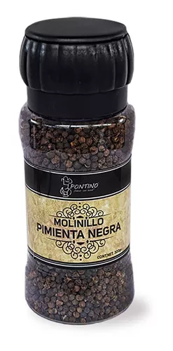 Molinillo Pontino Pimienta Negra Frasco 300g