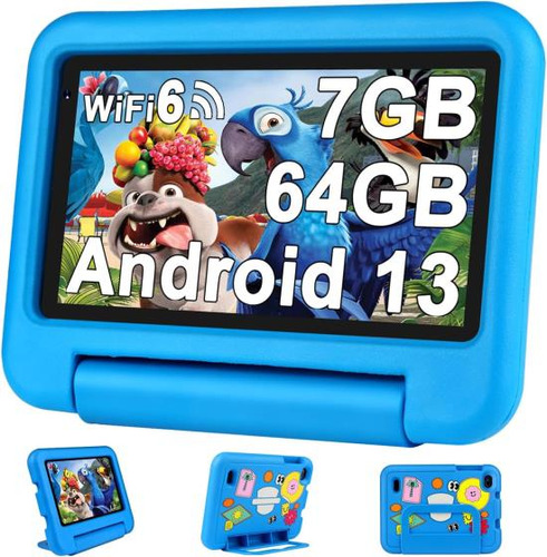 Oangcc Tableta Para Niños 7 Pulgadas Fhd Android 13 Tablet P