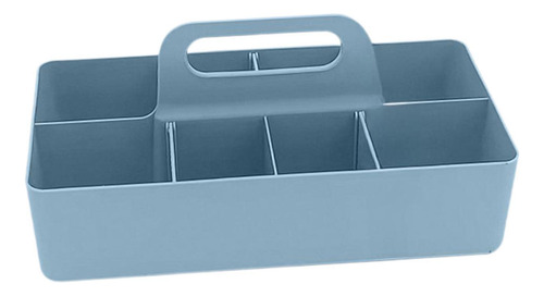 Caja Portátil Cesta Dividida Bin Suministros De Azul