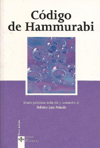 Libro Código De Hammurabi De Federico Lara Peinado