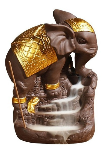 Fuente De Humo Modelo Elefante Dorado; Tienda Que Regalo