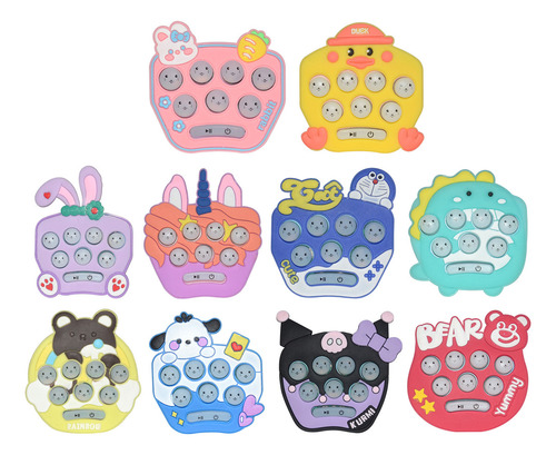 Pop Its Juguete Mini Quick Push Juguetes Eléctricos 10pzs