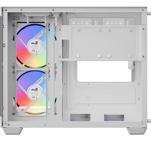 Gabinete Gamer Aerocool Dryft Com 6 Fans Argb Sem Fonte Cor Branco