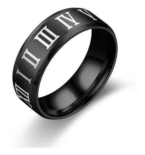 Anillo Acero Para Mujer Y Hombre Letras Romanas Famoso 