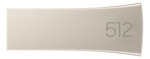Pendrive Samsung Bar Plus 512 Gb Usb 3.2 400mb/s Ssd Plata Plateado Liso