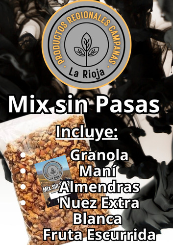Crunch Mix Sin Pasas: Frutas Y Granola X 1 Kg