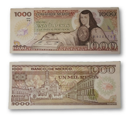 Billete De Un Mil Pesos Mexicano ($1,000)