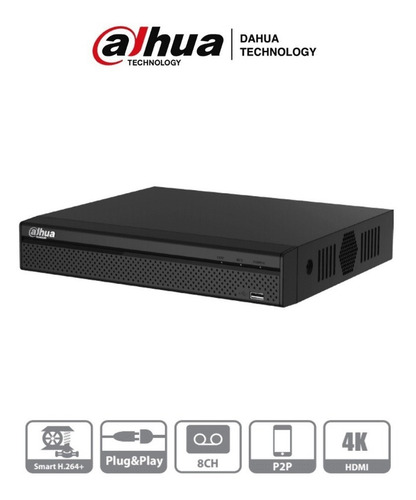 Dvr Dahua De 8 Canales 4k 8mp Dhi-xvr5108hs-4kl Rs485 Onvif