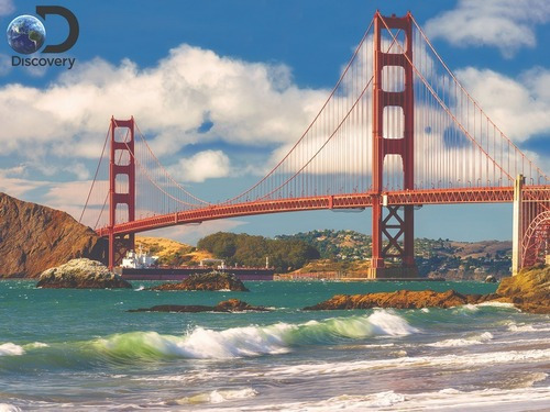 Imagen 2 de 2 de Puzzle Rompecabeza 500 Pzs 3d Golden Gate San Francisco10169