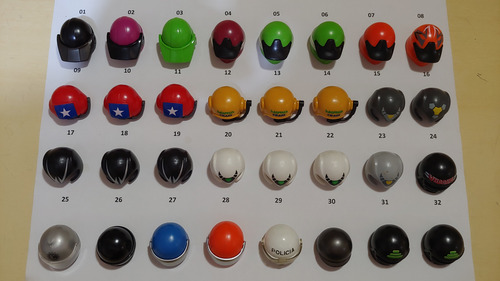 Playmobil Capacetes - Cada Unidade (Usado)