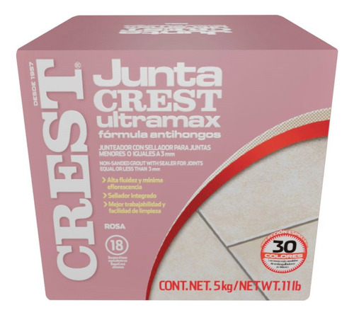 Juntacrest Ultramax Rosa De 5 Kilogramos -crest