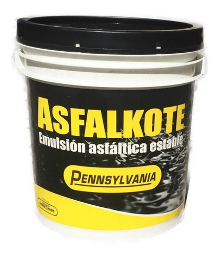 Emulsión Asfáltica Impermeabilizante Asfalkote 18 Kg