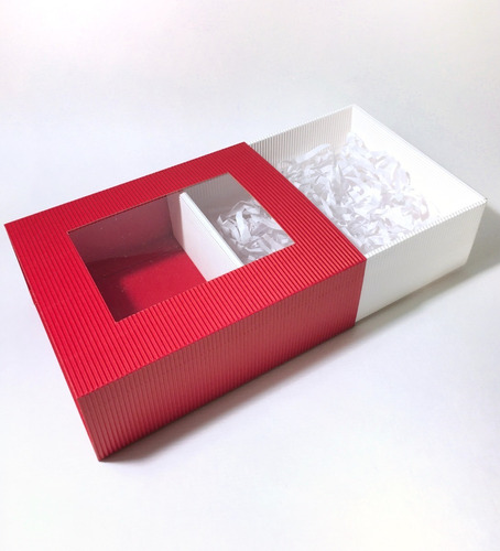 Caja De Cartón Con Visor Dulces Té Cupcakes Galletas Regalo 