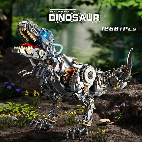 Blocos De Montar Dinossauro Mecânico Educacional