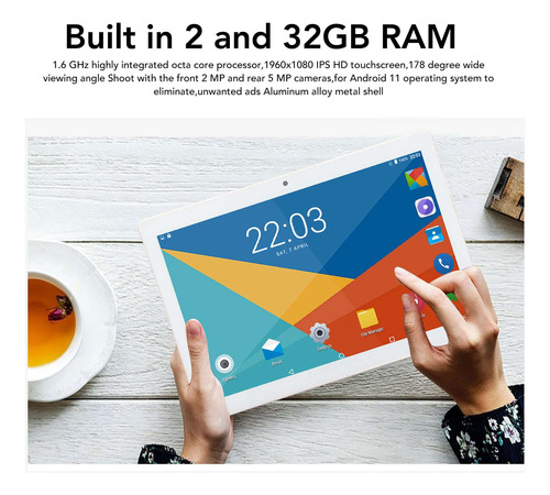 Tablet Pc Dual Sim De 10 Pulgadas, Doble Modo De Espera, 2 G