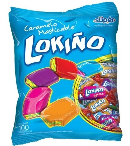 Caramelos Lokiño Sabores Surtidos - Bolsa X 100 Und