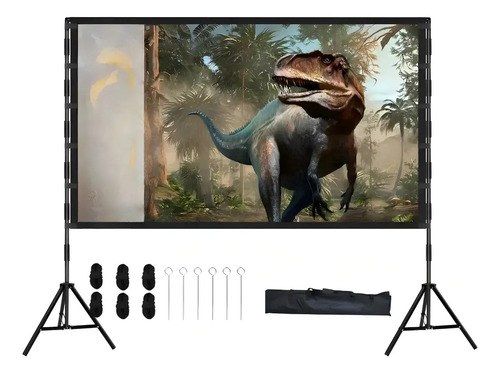 Tela Projeção Szr 120 Portátil Hd 4k Com Tripé