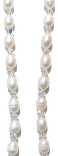 Set Perla Cultivada Cristals Swarovski Broche De Plata A050
