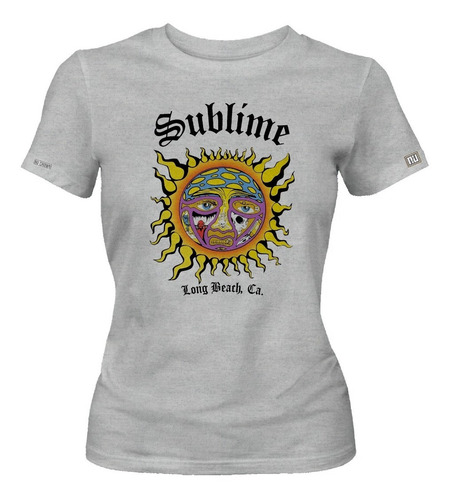 Camiseta Sublime Sol Logo Banda Rock Dama Mujer Ikgd