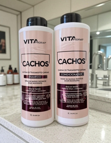 Kit Para Cachos Definidos E Com Movimento Vita Hidrat 1l